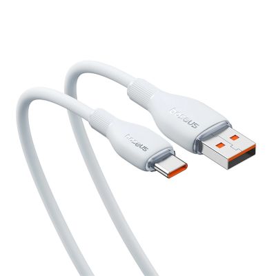 3. Kabel Baseus Pudding 100W USB-A - USB-C 1,2m - biały