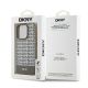 8. Etui DKNY Leather Printed Pattern Metal Logo MagSafe na iPhone 15 Pro Max - brązowe