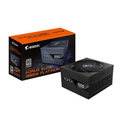 27. Zasilacz Gigabyte AORUS ELITE P1000W 80+ Platinum Modular PCIe 5.0 ICE (GP-AE1000PM PG5 ICE)