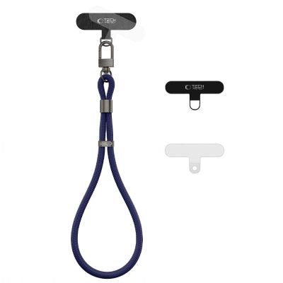Smycz Tech-Protect C11S Rope Wrist Strap do telefonu - granatowa