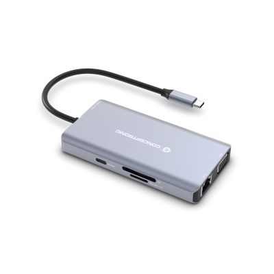 2. Conceptronic DONN20G stacja dokująca Przewodowa USB 3.2 Gen 1 (3.1 Gen 1) Type-C Szary