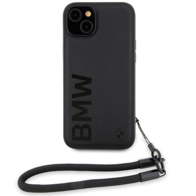 2. Etui BMW Signature Leather Wordmark Cord na iPhone 15 / 14 / 13 - czarne