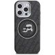 3. Etui Karl Lagerfeld IML Glitter Karl & Choupette Heads Logo MagSafe na iPhone 16 Pro Max - czarne