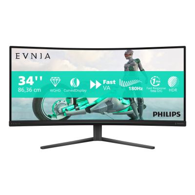 2. Monitor komputerowy Philips Evnia 34M2C3500L/00 86,4 cm (34") 3440 x 1440 px Wide Quad HD LCD Czarny