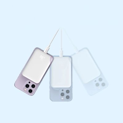 13. Powerbank Baseus Magnetic Mini Air PPCXM06A 6000mAh 20W z kablem Simple Series USB-C - biały