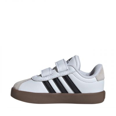 5. Buty dla dzieci adidas VL Court 3.0 Skateboarding biało-szare ID9157