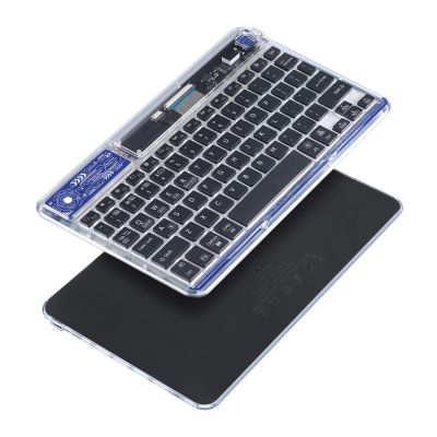 2. Klawiatura Dux Ducis Keyboard (CK Series) bezprzewodowa do laptopa / tabletu / telefonu - przezroczysta