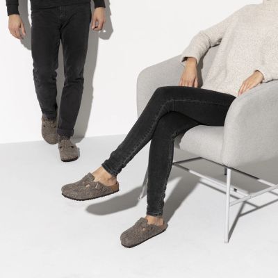 5. Birkenstock męskie chodaki BOSTON BS 0160581 COCOA (szerokość standardowa)