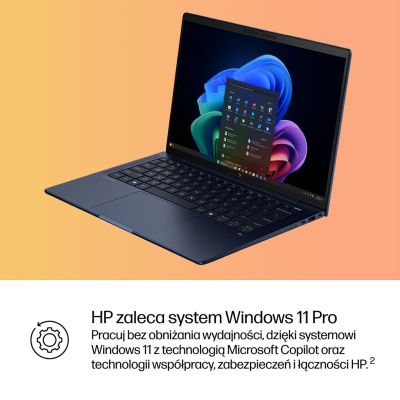 19. HP EliteBook X G1i 14 inch Notebook Next Gen AI PC Copilot+ PC Intel Core Ultra 7 258V Laptop 35,6 cm (14") 2K 32 GB LPDDR5x-SDRAM 1 TB SSD Wi-Fi 7 (802.11be) Windows 11 Pro Niebieski