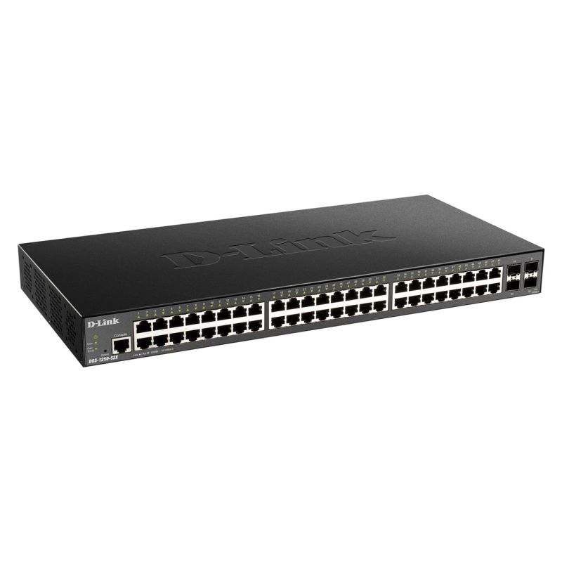 2. D-Link DGS 1250-52X - Przełącznik - Inteligentny - 48 x+ 4 10 Gigabit SFP+ - Przełącznik - Światłowód