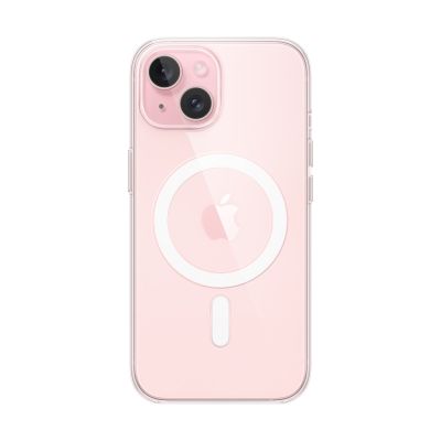 13. Apple - Obudowa tylna do telefonu komórkowego - Kompatybilna z MagSafe - Poliwęglan - Przezroczysta - do iPhone 15 (MXRK3ZM/A)