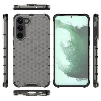 17. Honeycomb etui do Samsung Galaxy S23+ pancerny hybrydowy pokrowiec niebieskie