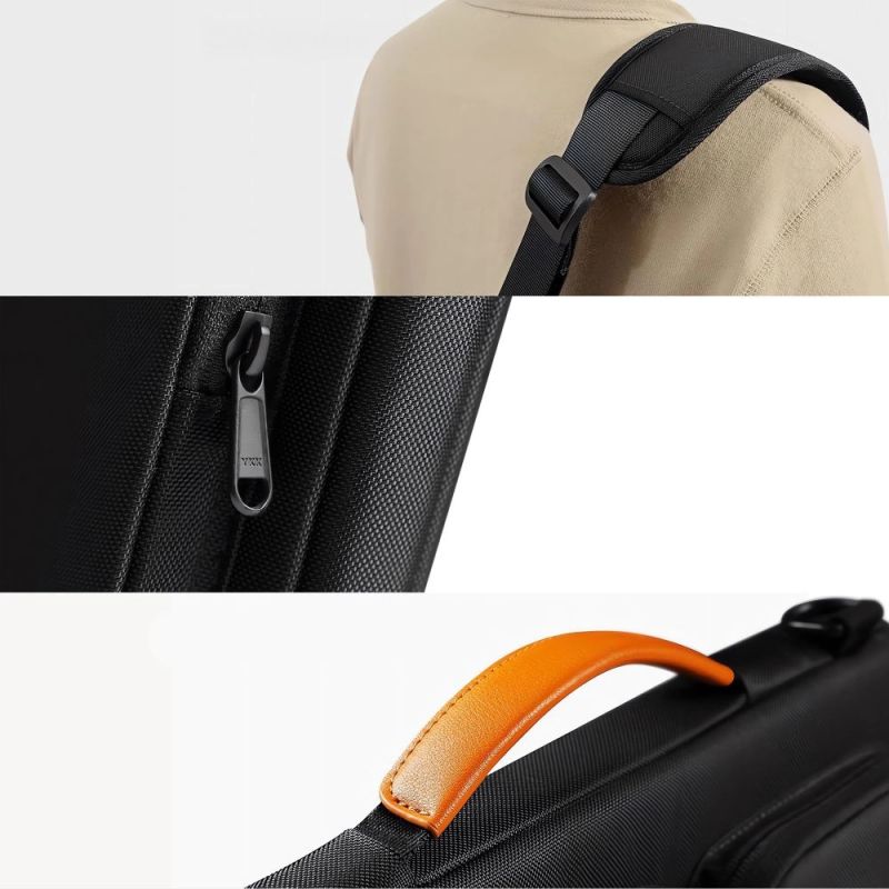 12. Torba Tech-Protect Defender Bag na laptopa 15-16 - czarno-pomarańczowa