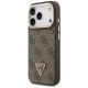 2. Etui Guess 4G PU Triangle Logo & Stand Camera Magsafe na iPhone 17 Pro - brązowe