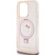 6. Etui Hello Kitty Ring Stand Glitter Electrop Logo MagSafe na iPhone 15 Pro - różowe