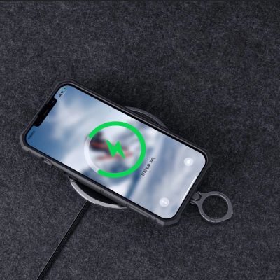 15. Nillkin CamShield Armor Pro Case etui iPhone 14 Plus pancerny pokrowiec z osłoną na aparat ring podstawka niebieskie