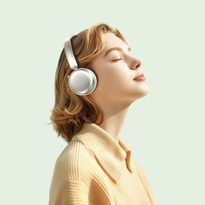 3. Słuchawki bezprzewodowe Acefast H8 nauszne z ANC - złote