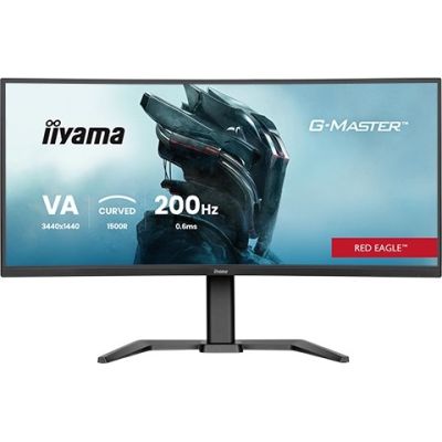 iiyama G-MASTER GCB3484WQSU-B2 34IN PRO-GAMING 0.4MS VA LCD 3440X144 monitor komputerowy 86,4 cm (34") 3440 x 1440 px UltraWide Quad HD Czarny