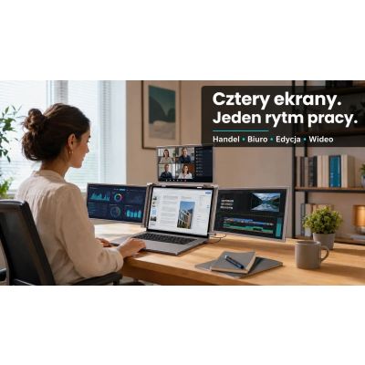 10. EXTRALINK SMART LIFE 16" 2-SCREEN MONITOR FOR LAPTOPS 12" TO 18.5" S11