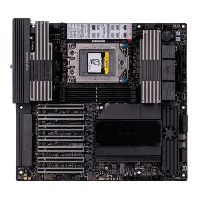 3. Płyta główna Asus Pro WS WRX90E-SAGE SE 1x sTR5 AMD ryzen Threadripper PRO 7000 SoC (8x DIMM, 4x SATA, 2x SlimSAS, 4xM.2, 2x10Gbe, IPMI, EEB)