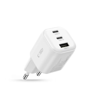 2. Ładowarka sieciowa Tech-Protect NCA100W-GaN 3-Porty PD 3.2 100W / QC3.0 - biała
