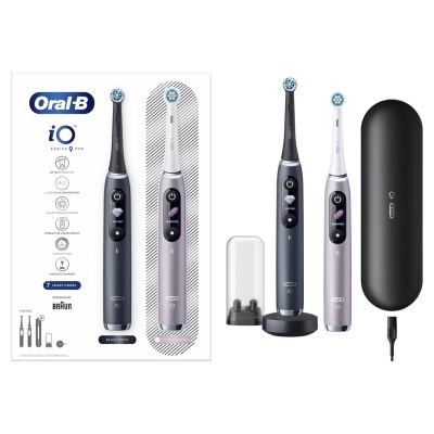 2. Oral-B iO 80363731 szczoteczka elektryczna Dorosły Obrotowo-pulsacyjna szczoteczka do zębów Czarny, Srebrny