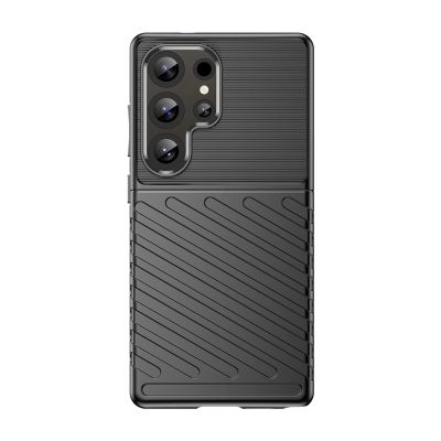 2. Thunder Case etui do Samsung Galaxy S25 Ultra silikonowy pancerny pokrowiec - czarne
