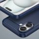 8. Etui silikonowe Carbon Case do iPhone 16 Plus - niebieskie