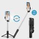 7. Selfie stick WR1YXS teleskopowy tripod 0.71m z okrągłą lampą - czarny