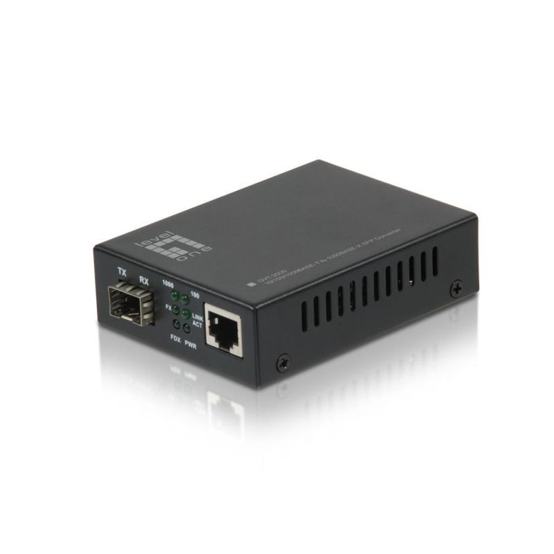 3. LevelOne GVT-2000 konwerter sieciowy 1000 Mbit/s Multifunkcyjny Czarny