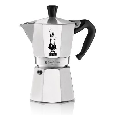 8. Bialetti Moka Express Kawiarka moka 0,3 l Aluminium, Czarny