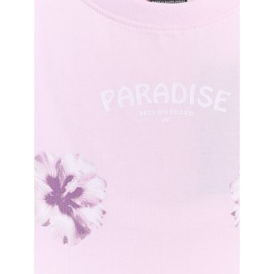 6. T-shirt loose z nadrukiem damski 4F 4FRSS26TTSHF3882-56S