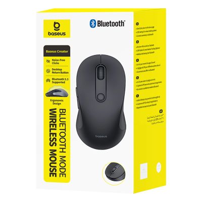 2. Mysz bezprzewodowa Baseus F02 ergonomiczna Bluetooth - czarna