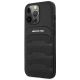 2. Etui AMG Leather Debossed Lines na iPhone 14 Pro - czarne
