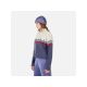 4. Sweter damski ROSSIGNOL W PATTERNED TN SWEATER niebieski