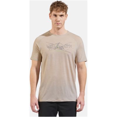 3. Koszulka z krótkim rękawem męska ODLO Ascent PW 130 Run. Bike. Hike. T-Shirt Crew Neck s/s szara