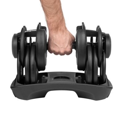 28. Hantel żeliwny regulowany automat 24 kg REBEL ACTIVE