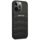 4. Etui AMG Leather Debossed Lines na iPhone 14 Pro - czarne
