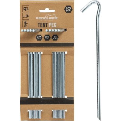 12. ŚLEDZIE DO NAMIOTU 17CM KPL 10SZT METAL REDCLIFFS