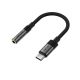 Adapter Acefast J12 USB-C do mini jack 3.5 mm - czarny
