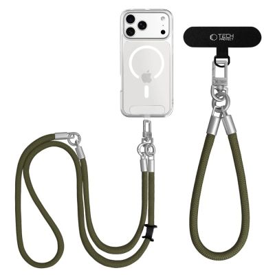 3. Smycz do telefonu Tech-Protect C10S Rope - zielona
