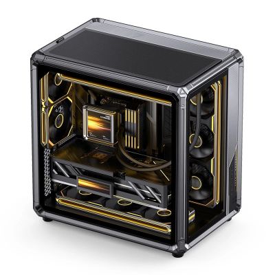 7. Jonsbo X400 PC-Gehäuse, Midi-Tower, ATX, Tempered Glass - grau