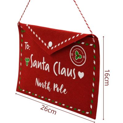 4. KOPERTA ŚWIĄTECZNA LIST DO ŚWIĘTEGO MIKOŁAJA FILCOWA 26x16CM SANTA CLAUS