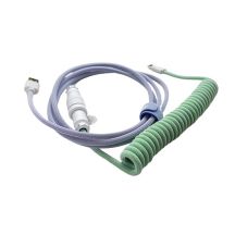 Ducky Premicord kabel USB 1,8 m USB A USB C Niebieski, Zielony