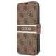 Guess GUBKP13L4GDBR iPhone 13 Pro / 13 6,1" brązowy/brown book 4G Stripe