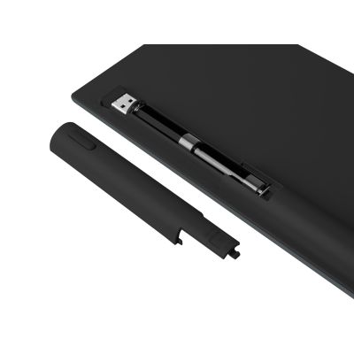 5. Klawiatura NATEC NKL-1830 Uniwersalne RF Wireless + Bluetooth QWERTY Hiszpański Czarny, Szary