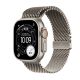 3. Zegarek Apple Watch Ultra 3 (2025) 5G 49mm Koperta z naturalnego tytanu z naturalną tytanową pętlą Milanese S - naturalna