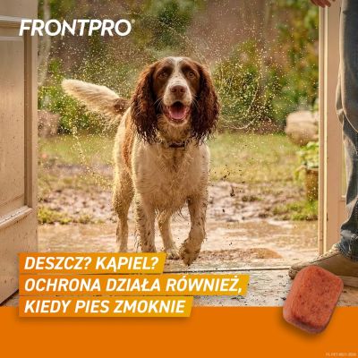 6. FRONTPRO Tabletki na pchły i kleszcze dla psa (>10-25 kg) - 3x 68mg