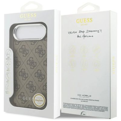 8. Etui Guess 4G Classic Logo MagSafe na iPhone Air - brązowe