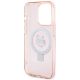 7. Etui Karl Lagerfeld Ring Stand Choupette Head MagSafe do iPhone 15 Pro Max - różowe